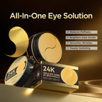 24K Gold Under Eye Patches - Firming, Glowing & Hydrating Hydrogel Mask For Puffy Eyes, Dark Circles, Wrinkles, Eye Bags Treatment, Gifts For Women And Men, 30 Pairs