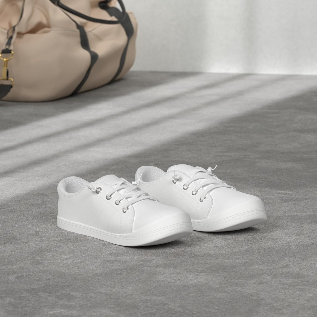 Women'S Slip On Canvas Sneaker Low Top Casual Walking Shoes Classic Comfort Flat Fashion Sneakers