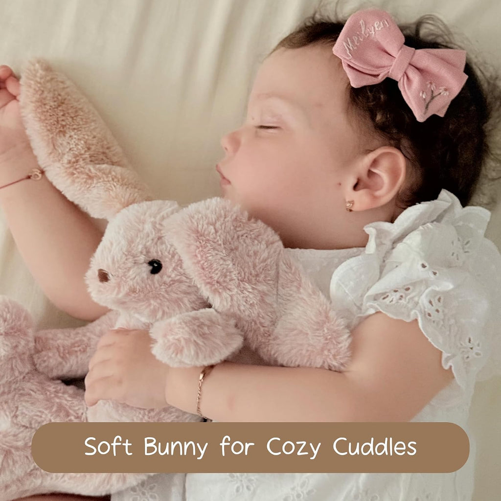Moonkie Hug & Go™ Bunny Toddler Backpack – Soft Plush Bag With Detachable Toy For Girls Aged 2–4 | Perfect For Daycare, Travel & Birthday Gifts