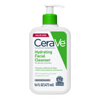 Cerave Hydrating Facial Cleanser, Moisturizing Face Wash For Dry Skin, Hyaluronic Acid + Ceramides + Glycerin, Hydrating Cleanser For Normal To Dry Skin, National Eczema Association Certified, 16 Oz