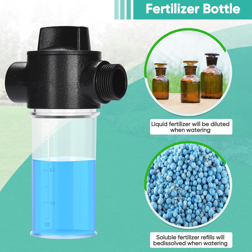 Stainless Steel Deep Root Tree Watering Tool,Root Feeder With Fertilizer Bottle Watering Wand Irrigation System Watering Stake,For Trees Bushes Shrubs Fruit Trees With Brass Valve T-Handle