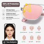 Tangle Free Polarized Aviator Sunglasses for Women UV Protection Sports Running Sun Glasses Unisex Shades Xh-1pcs-pink