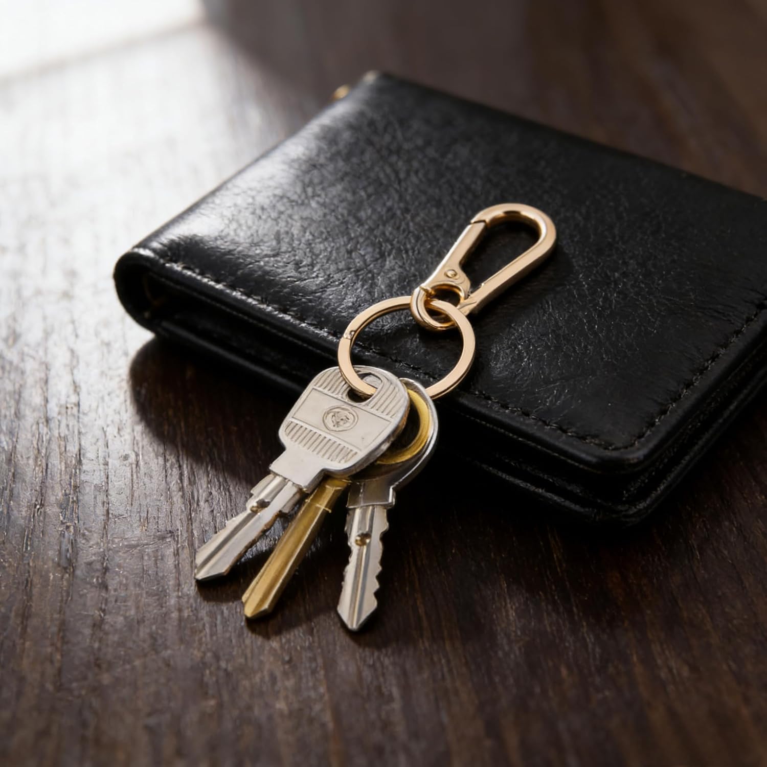 Metal Keychain for Men Women, Sturdy Key Ring Clip Organizer for Home Car, Keyring Accessories