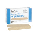 ForPro Professional Collection Premium Wood Applicators, Non-Sterile, Hair Removal Waxing Sticks, Large, 6" L x .75" W, 100-Count