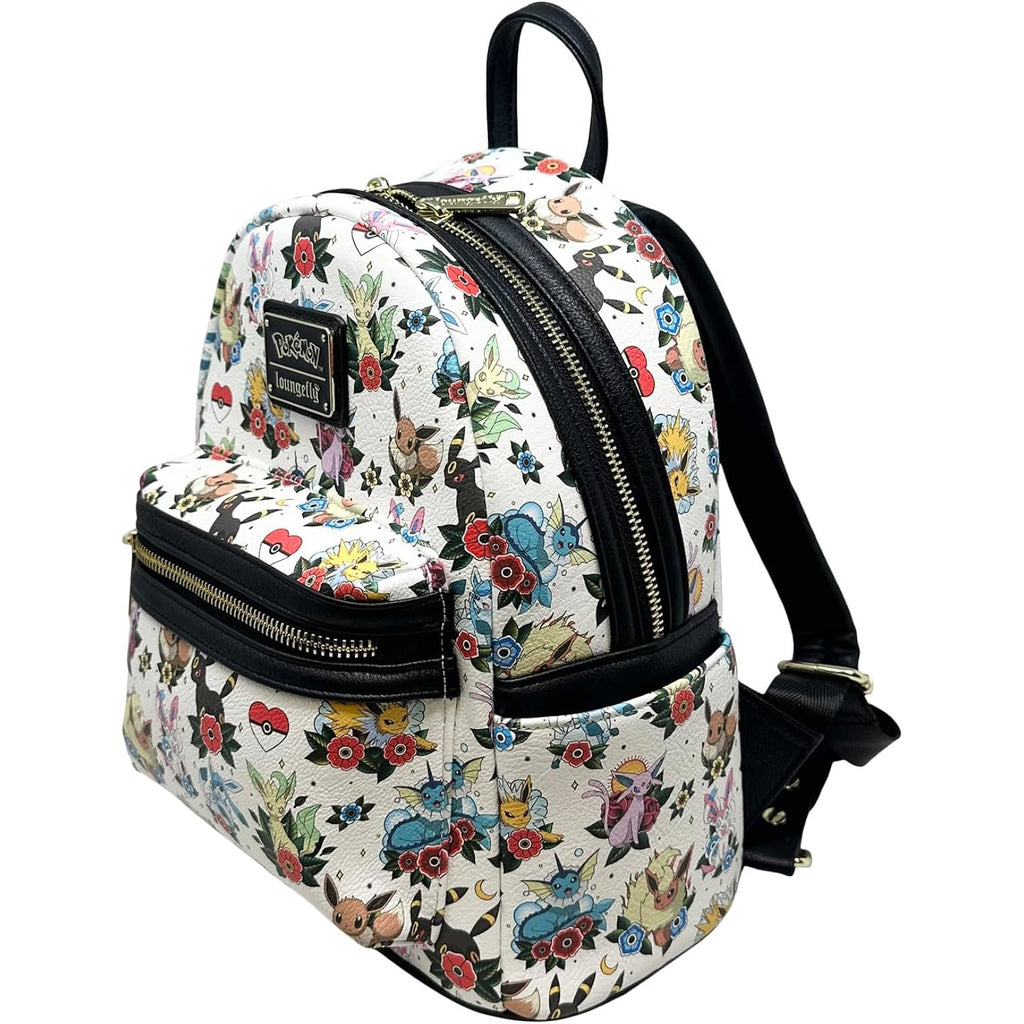 Loungefly Pokemon Eeveelutions Tattoos Print Womens Shoulder Bag Handbag Purse