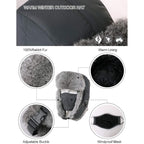 Comhats Large XL Trapper Trooper Hunting Warm Ear Flap Russian Ushanka Winter Ski Cold Weather Bomber Hats for Men