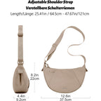 Crossbody Bag Lightweight Water Resistant Shoulder Bag Anti-Theft Handbag For Travel Daily Work Shopping