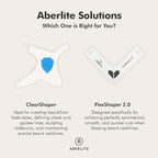 Aberlite ClearShaper 3.0 - Beard Shaper Kit w/Two Barber Pencils - Premium Shaping Tool - 100% Clear | Many Styles - The Ultimate Beard/Hair Lineup (US Patent) - Stencil Guide Template Outliner