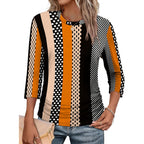 Wiholl Womens 3/4 Length Sleeve Tops Crewneck Ruched Summer Shirts 2026 Business Casual Outfits Blouses Spring Clothes