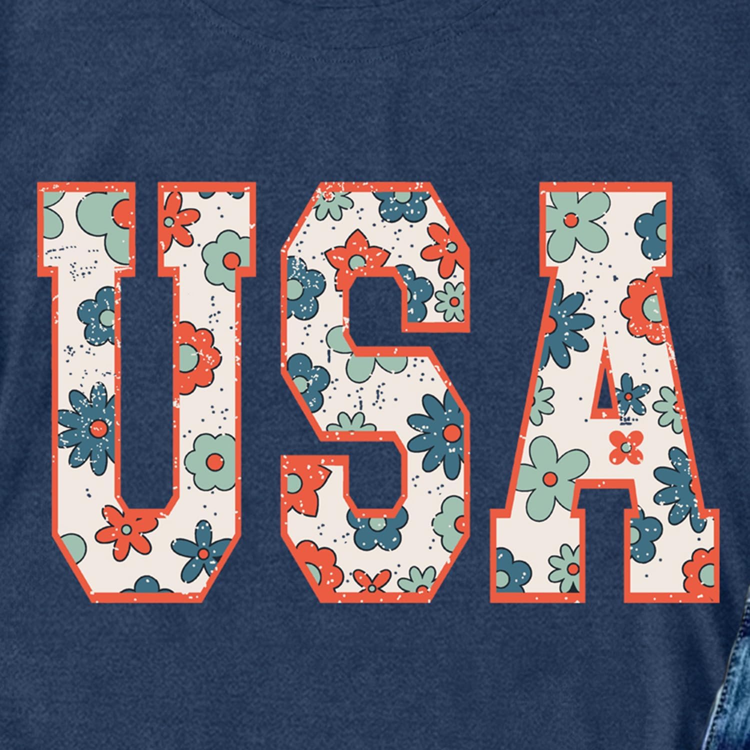 Womens USA Shirt 4th of July Shirts American Patriotic Tee Tops