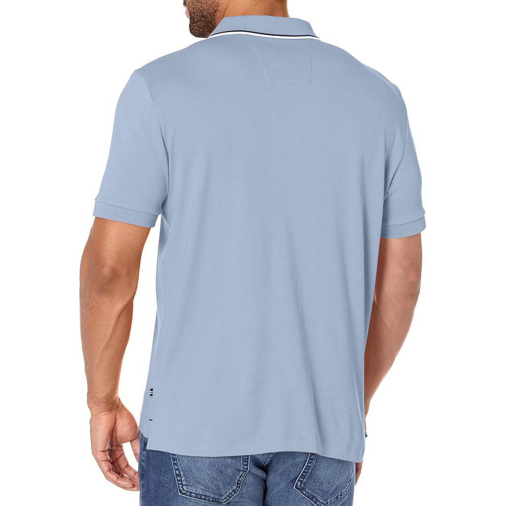 Nautica Men'S Classic Fit Short Sleeve Dual Tipped Collar Polo Shirt
