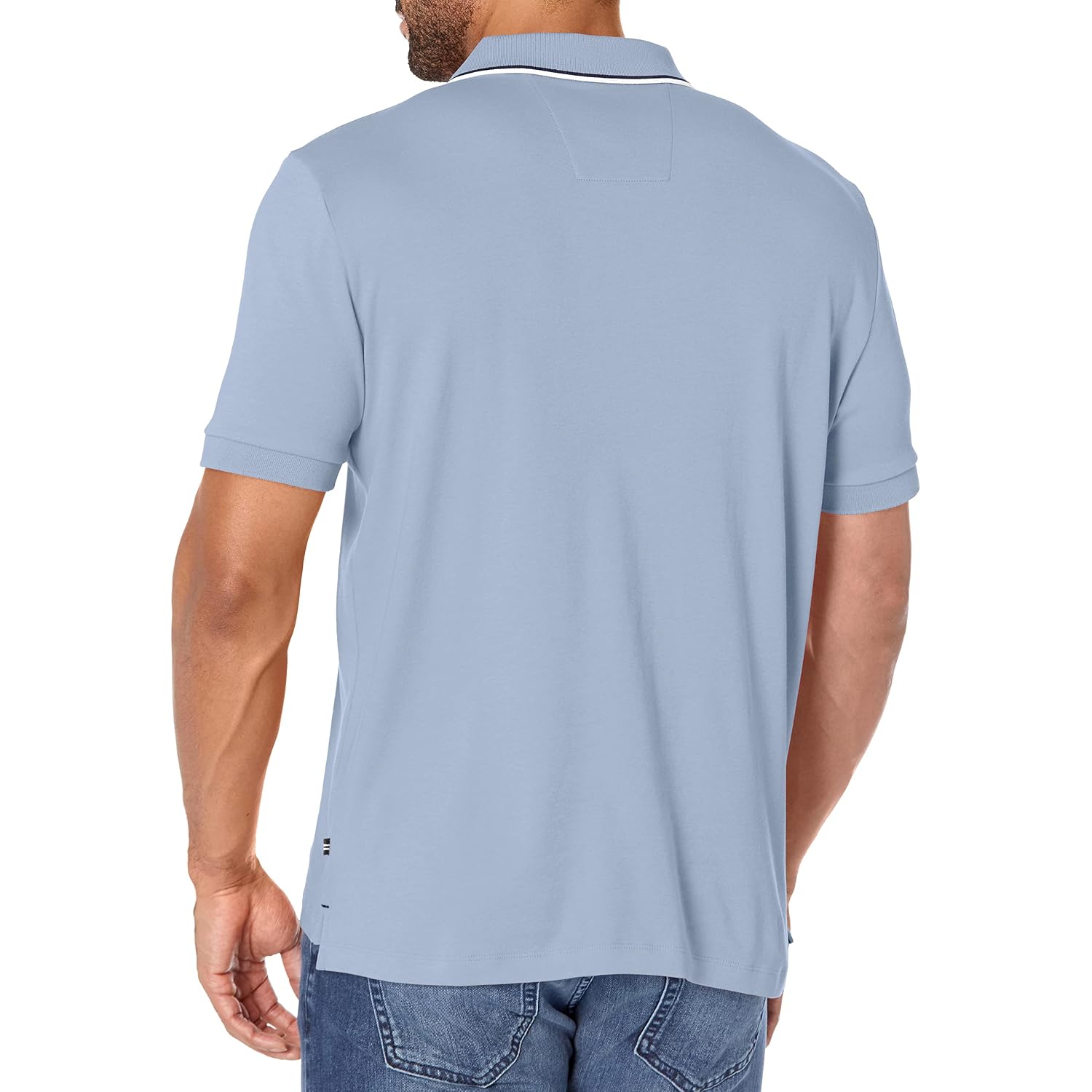 Nautica Men'S Classic Fit Short Sleeve Dual Tipped Collar Polo Shirt