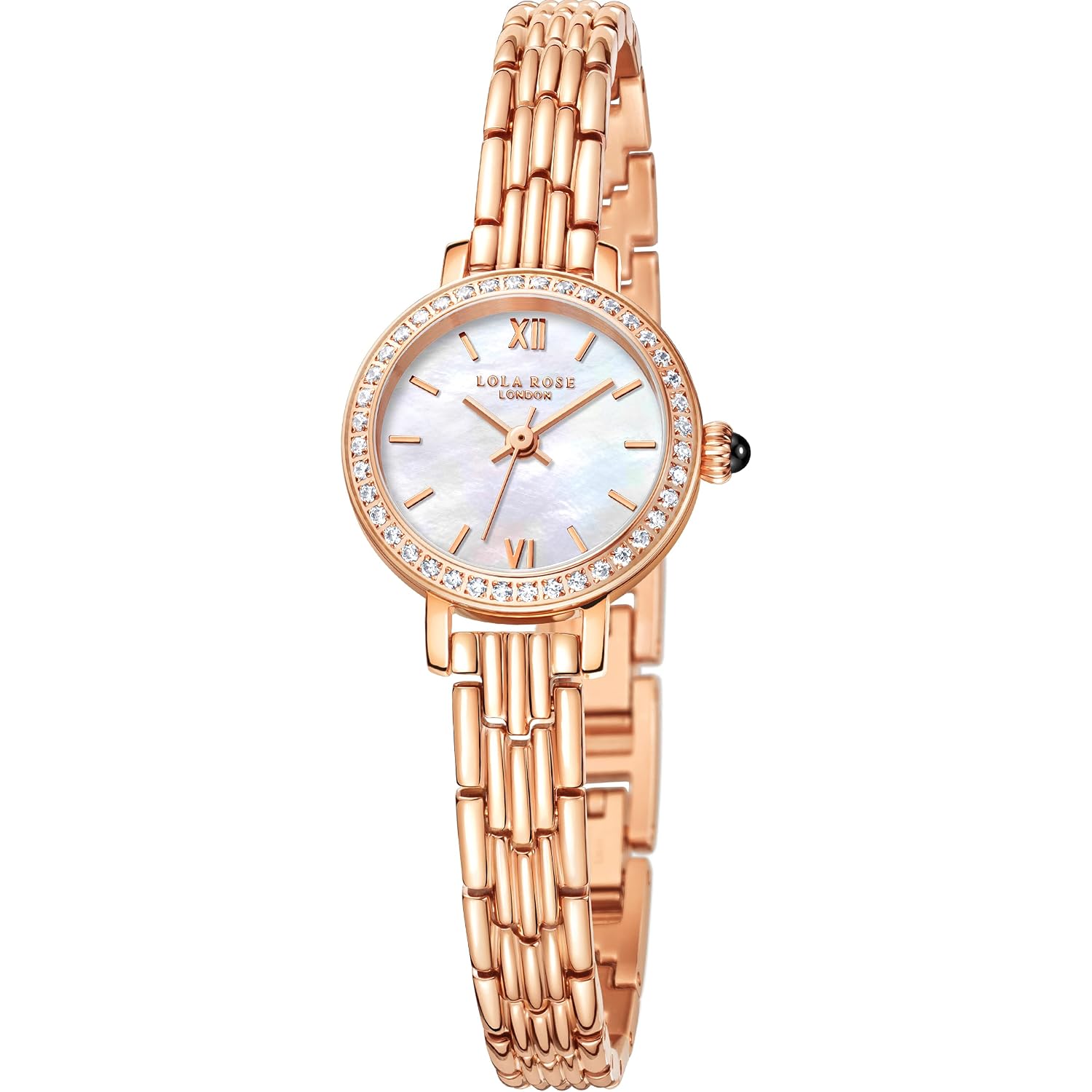 Lola Rose Dainty Watch For Women: Rose Gloden Watch, Genuine Stainless Steel Strap, Wrapped By Stylish Gift Box - Vintage Present For Small Wrists