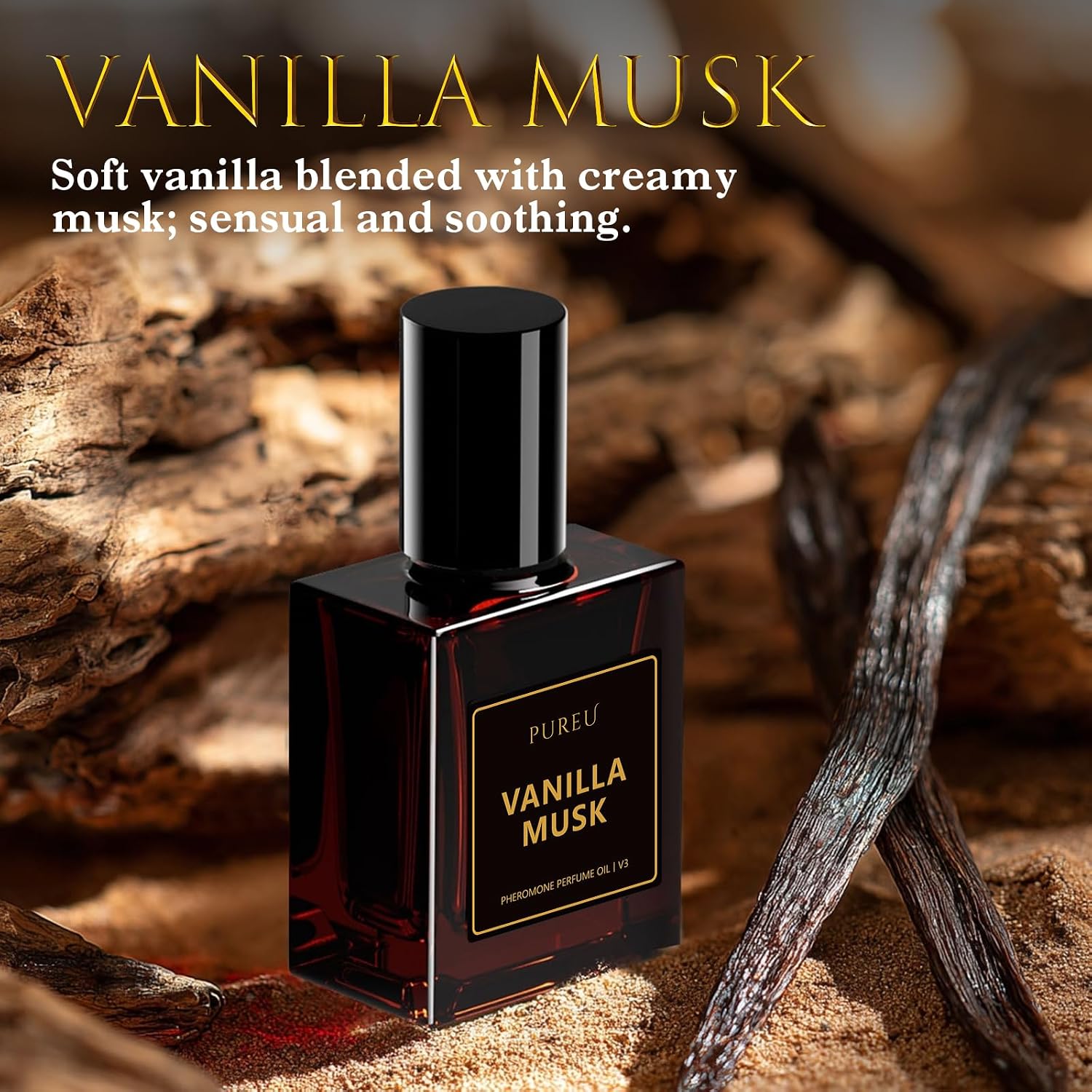 Pheromone Perfume For Woman, Vanilla Musk Perfume Long Lasting Pheromones Perfumes 0.34Fl Oz/10Ml Roll On Travel Size Essential Pheromone Oil Fragrance Eau De Parfum, Made In Usa