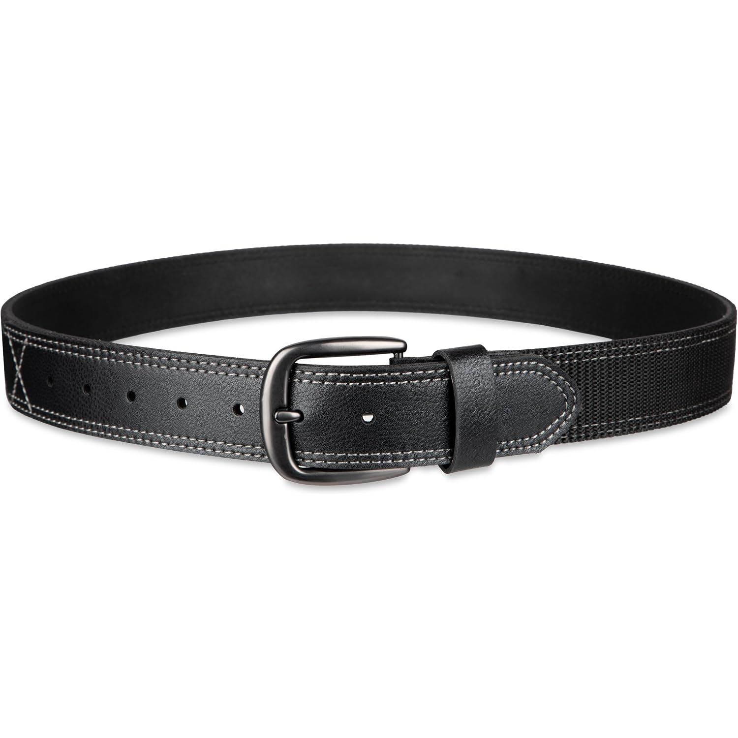 Dickies Mens Industrial Strength Leather Belt – Workwear, Durable, Reinforced, Heavyweight