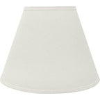 Aspen Creative 32197A Transitional Empire Shape Spider Construction Lamp Shade In Frost, 6" Top X 12" Bottom X 9" Slant Height