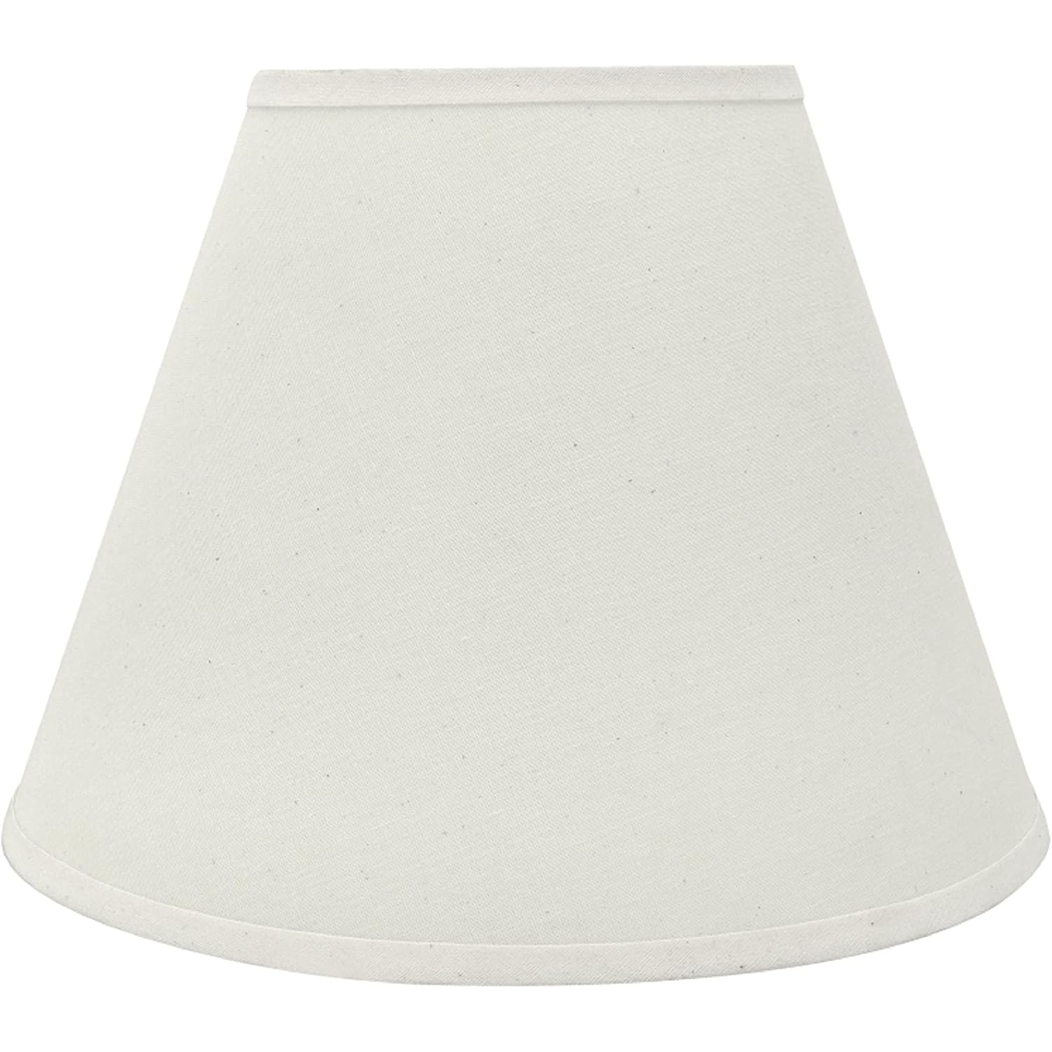 Aspen Creative 32197A Transitional Empire Shape Spider Construction Lamp Shade In Frost, 6" Top X 12" Bottom X 9" Slant Height