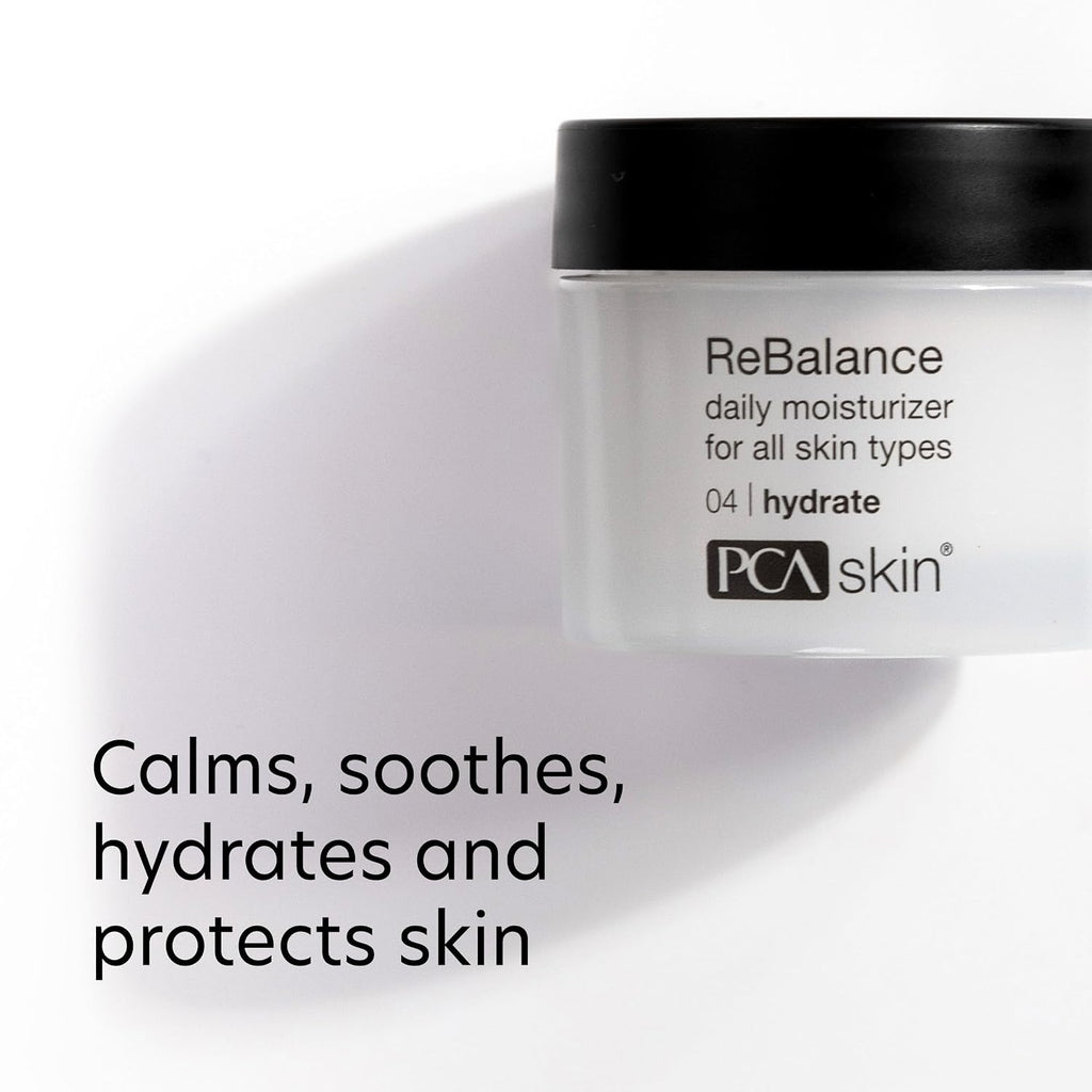 Pca Skin Rebalance Sensitive Moisturizer For Face - Rebalance Daily Face Moisturizer, Creamy, 1.7 Fl Oz Jar