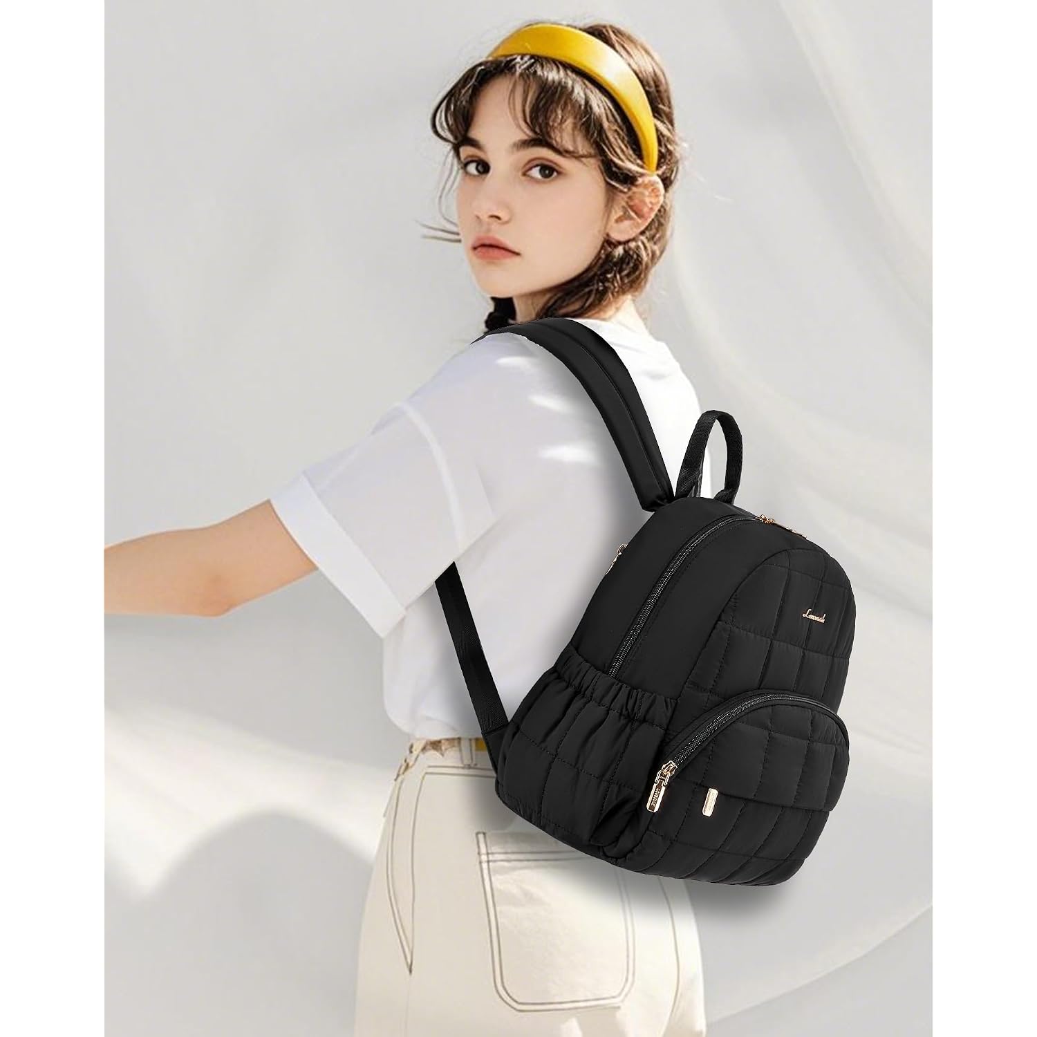 Lovevook Small Backpack Purse For Women, Mini Puffer Backpack With Anti-Theft Pocket, Lightweight Quilted Casual Daypack For Daily Work & Travel