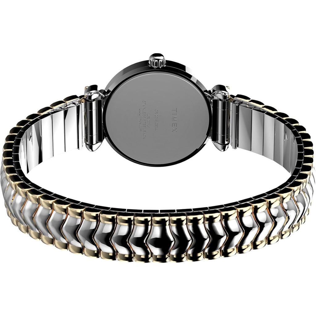 Timex Women's T21854 Pleasant Street Two-Tone Stainless Steel Expansion Band Watch