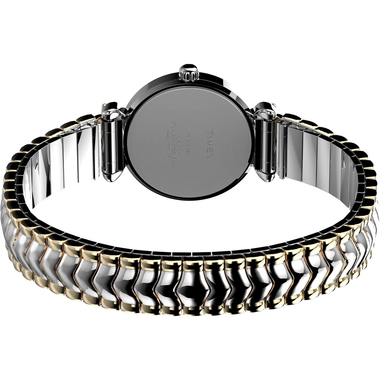 Timex Women's T21854 Pleasant Street Two-Tone Stainless Steel Expansion Band Watch