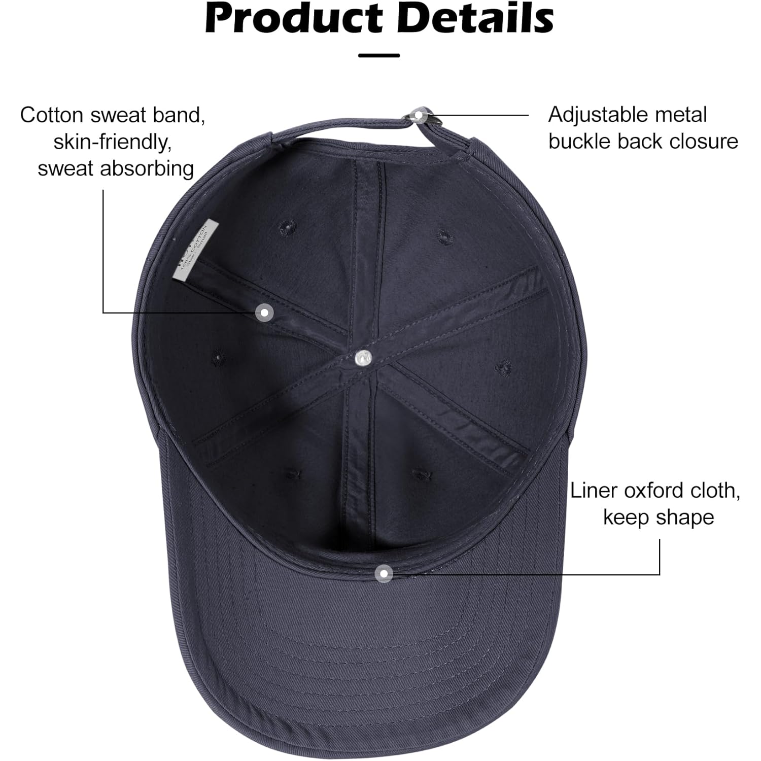 LiuSuper Hats for Small Heads Men, Petite Baseball Caps for Women, XXS Adjustable Trucker Hat Dad Hat(21.3"-22.8", 54cm-58cm)
