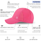 Top-Ex Cooling Uv 50 High Ponytail Baseball Cap For Women Quick Dry Sports | Advanced Tech Sweat-Absorbing Band; Breathable Running Fit; 2.4Oz Ultra-Light; Packable; Water-Resistant; Eco Recycled.