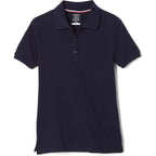 French Toast Women'S Juniors' Short Sleeve Stretch Pique Polo Shirt