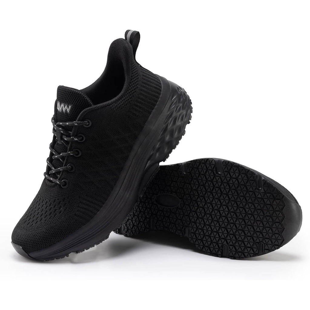Avw Womens Non Slip Work Shoes Water Resistant Walking Sneakers Food Service Chef Kitchen Shoes