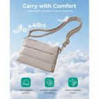 Bagsmart Cross Body Purse, Medium Crossbody Bags For Women Travel Purse, 4.3L Puffy Handbag Wallet With Rfid Blocking Slots
