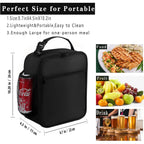 ZM-YOUTOO Lunch Box for Men - Reusable Lunch Bag Men Adult Women- Insulated Small LunchBox