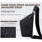 Crossbody Travel Bags For Women, Anti Theft Proof Safe Slim Sling Travel Purses, Personal Flex Shoulder Bag For Men Women