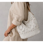 The Sak Sequoia Hobo Bag - Hand Crochet Large Women's Purse for Everyday & Travel - Durable Handbag & Tote With Zipper Pocket