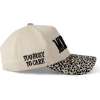 Womens Trucker Hat|Best Mom Ever Embroidery Adjustable Hat for Women from Daughter Son Beige/Leopard Print3