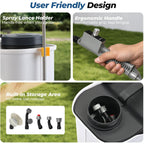 Jesimaik Battery Powered Backpack Sprayer, 120 Psi Handle-Mounted Pressure Control, 4.8 Gallon, 4.0Ah Battery Operated Weed Sprayer With Telescopic Wand & 5 Nozzles For Weed, Lawn & Garden