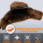 Unisex Winter Trapper Hat Cold Proof Keep Warm Hat with Ear Flaps