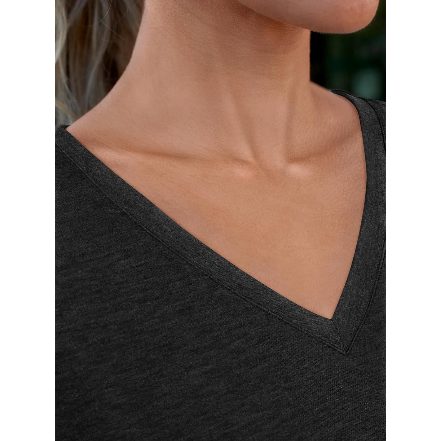 Automet T-Shirts Short Sleeve V Neck Tees Tops For Women Fashion Trendy Lightweight Soft Casual Summer Outfits Clothes 2026