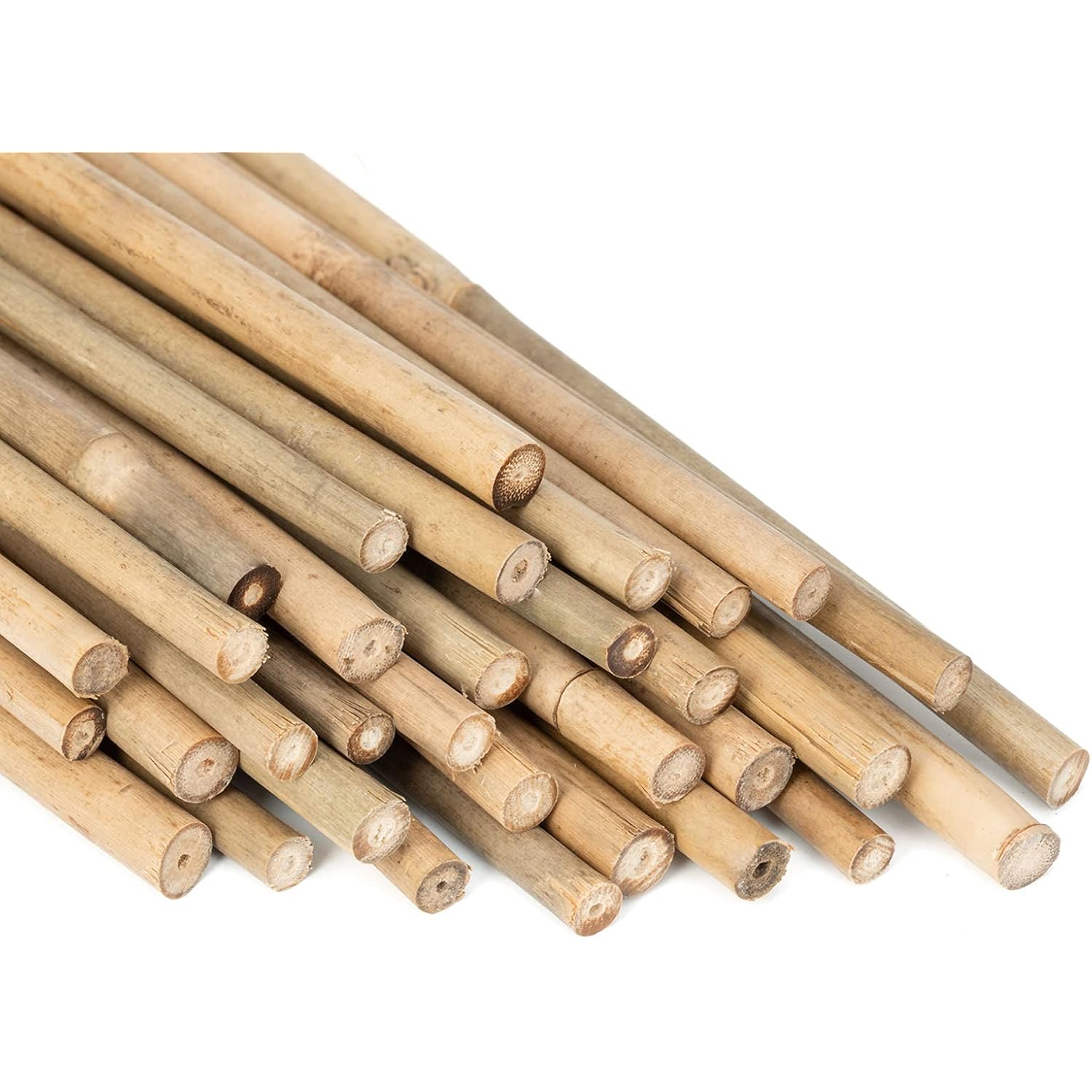 Gaginang Plant Stakes Natural Garden Bamboo Sticks For Indoor And Outdoor, 20Pcs For Tomatoes, Beans, Potted Plants - 18 Inches
