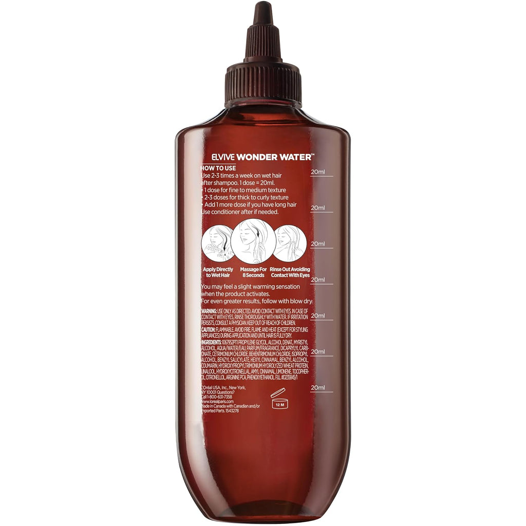 L’Oreal Paris Elvive 8 Second Wonder Water Lamellar, Rinse Out Moisturizing Hair Treatment For Silky, Shiny Looking Hair, 6.8 Fl; Oz