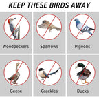 Mp Mypole Bird Scare Tape Ribbon, 2 * 300 Foot Reflective Tape Ribbon For Birds Woodpecker Scare Reflective Flash Tape Scare Birds Away For Outdoor, House, Garden, Patio, Orchard