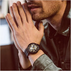 Bulova Men'S Modern 3-Hand Automatic Watch, Open Aperture Dial And Edge To Edge Crystal
