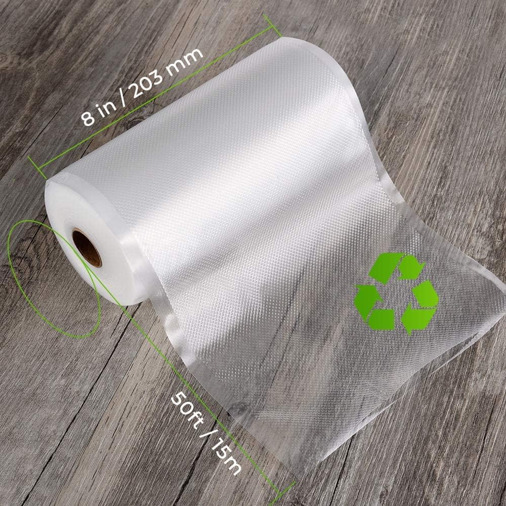 Vacuum Sealer Bags For Food 6 Pack (3 Rolls 11"X20' + 3 Rolls 8"X20') | Commercial Grade, Bpa Free, Freezer Bags, Sous Vide Cooking, Puncture Prevention, Kitchen Essentials