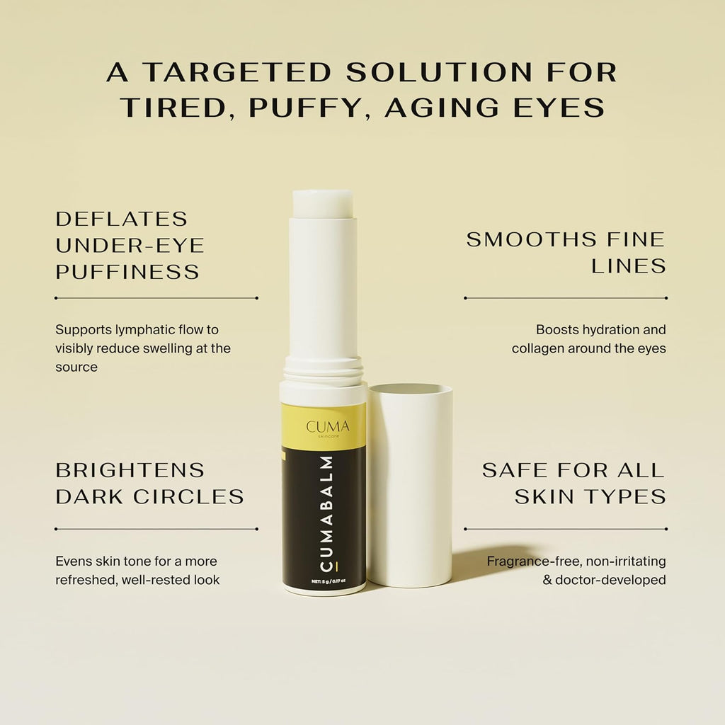 Cumabalm™ – Eye Balm With Turmeric And Retinol For Puffy Eyes & Dark Circles – Vegan