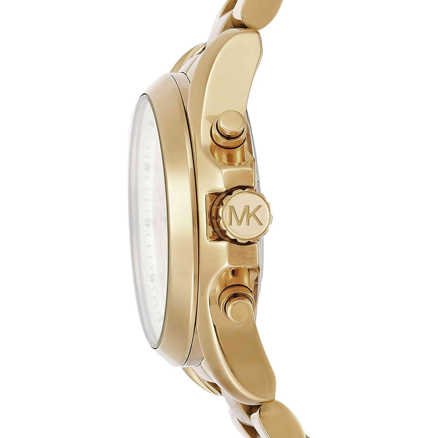Michael Kors Ladies Mini Bradshaw Watch 36Mm Case Size Quartz Chronograph Movement Stainless Steel Bracelet