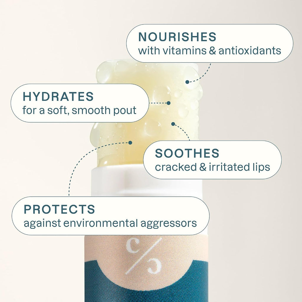 Cliganic Organic Lip Balm Set (6 Flavors) - 100% Natural Hydrating, Moisturizing For Dry Cracked Lips, Stocking Stuffer Gift For Men & Women