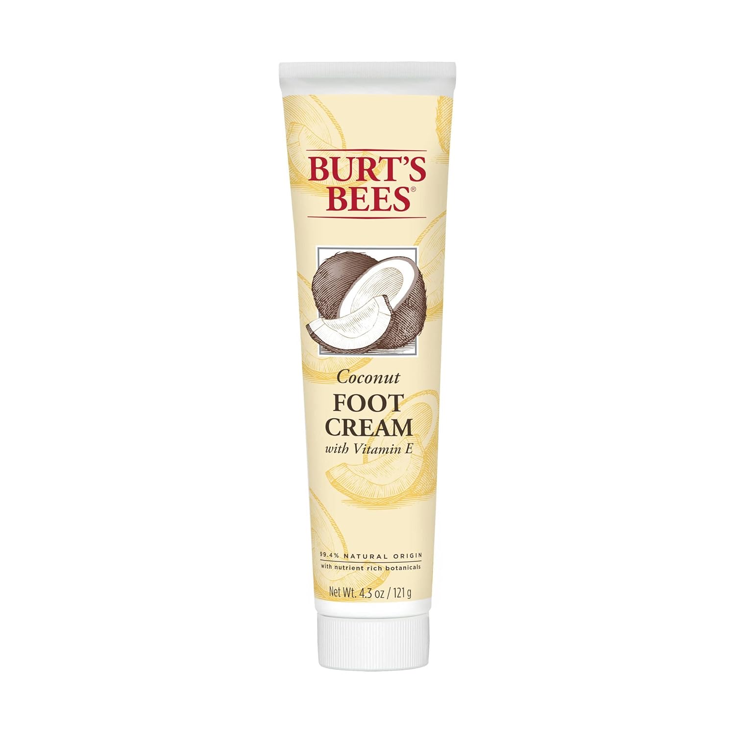 Burt's Bees Coconut Oil Foot Cream, Package May Vary, 4.3 Oz
