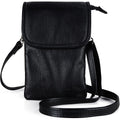 befen Genuine Leather Small Crossbody Bags for Women Cell Phone Bag Cross Body Purses,Silver Zipper