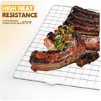 2 Pcs Cooling Racks For Cooking And Baking, 15X10 Inches Stainless Steel Cooling Rack, Sheet Pan With Wire Rack For Baking Sheet, Bacon Rack Oven Safe Fits Jelly Roll Sheet Pan