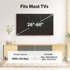 USX MOUNT Swivel TV Wall Mount for 26-60 Inch TVs up to 80 lbs, Single Articulating Arm, Full Motion TV Wall Mount Bracket with Swivel and Tilt, Max VESA 400x400mm