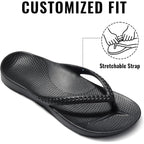 Litfun Women'S Arch Support Flip Flops For Plantar Fasciitis Orthopedic Thong Sandals Comfortable Summer Beach Pool Slides